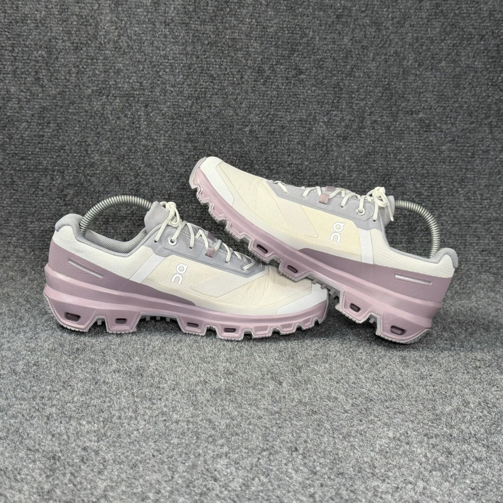 On Running Cloudventure Waterproof Trail Running Shoe Women 9 Ice Heron Lavender - Picture 9 of 14